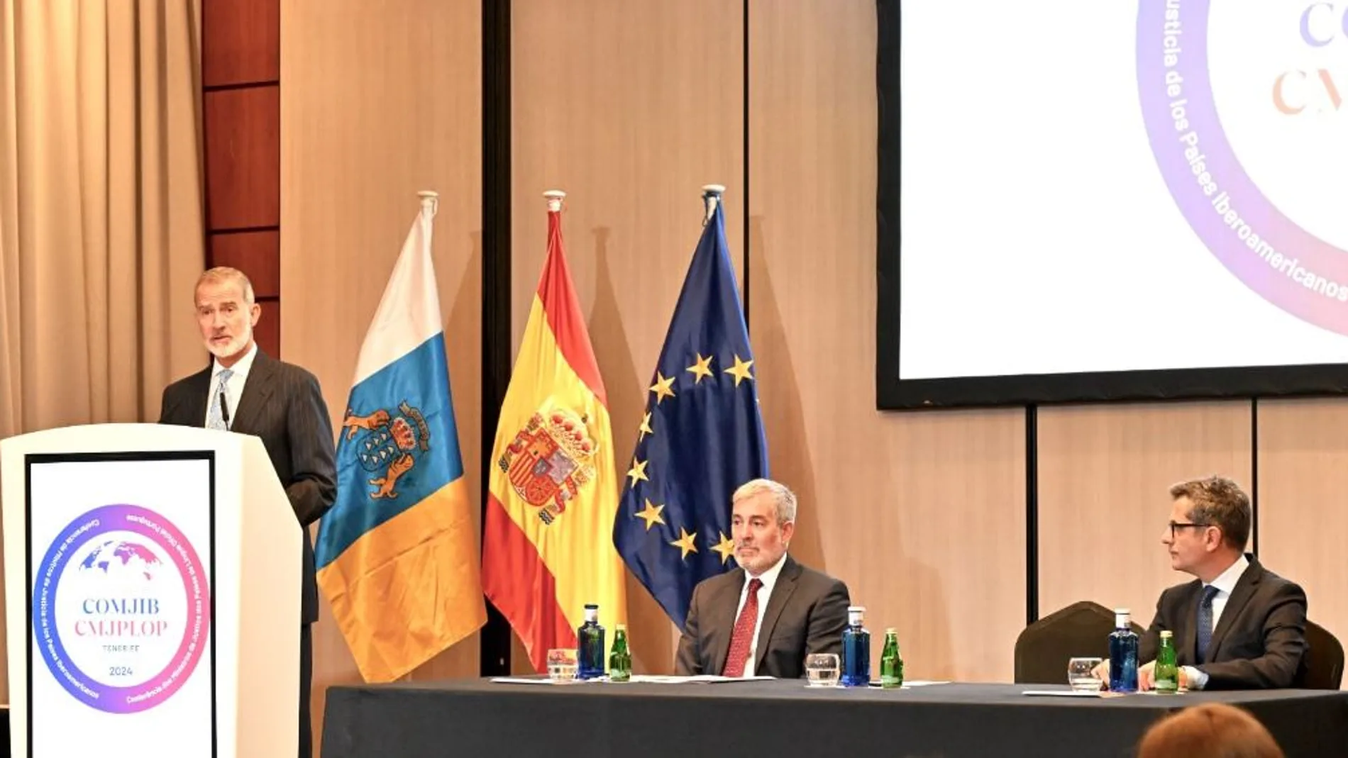 El Rey asiste al II Encuentro de la Conferencia de Ministros de Justicia de los Países Iberoamericanos y de Habla Portuguesa