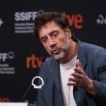 Bardem en el Festival de San Sebastián antes de recoger el Premio Donostia 2023