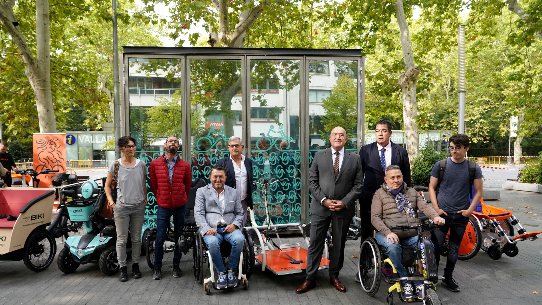 Presentación de las nuevas bicicletas por parte de Jesús Julio Carnero en Valladolid
