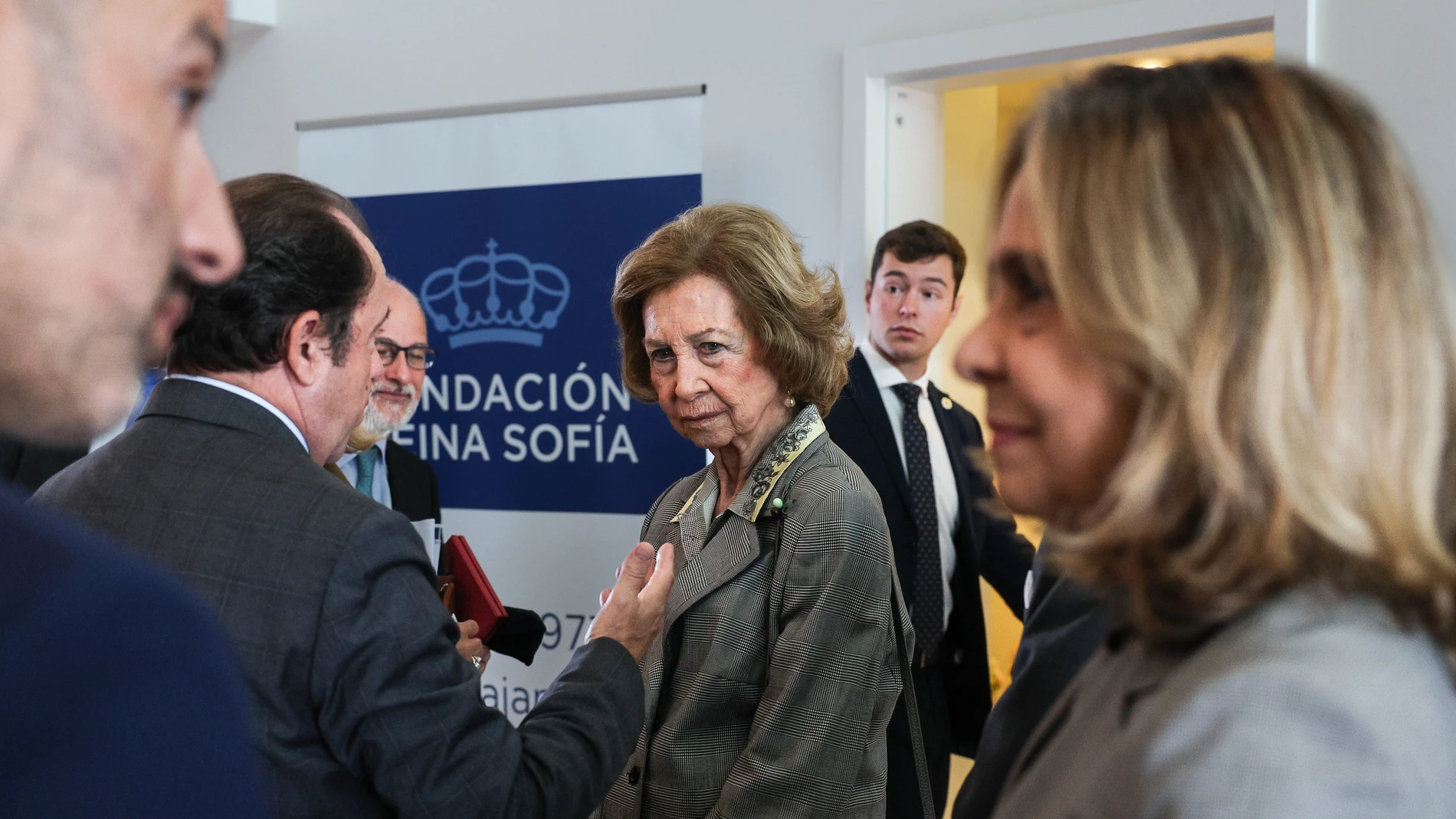 Lisbon (Portugal), 21/09/2024.- Spain's Emeritus Queen Sofia attends the International Congress on Neurodegenerative Diseases, to mark World Alzheimer's Day at the Champalimaud Foundation in Lisbon, 21 September 2024. World Alzheimer's Day, which is observed annually on 21 September, is an international effort to raise awareness and challenge the stigma surrounding Alzheimer's disease and other forms of dementia. (España, Lisboa) EFE/EPA/TIAGO PETINGA