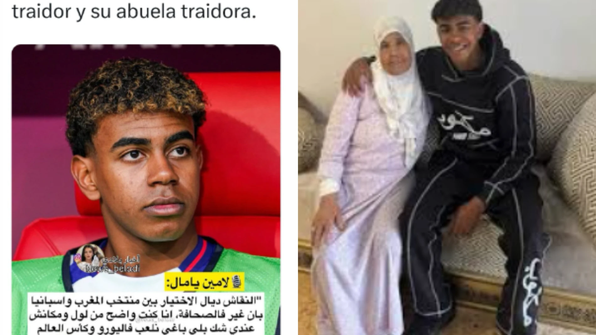 La abuela de Lamine Yamal incendia Marruecos con la nacionalidad del futbolista