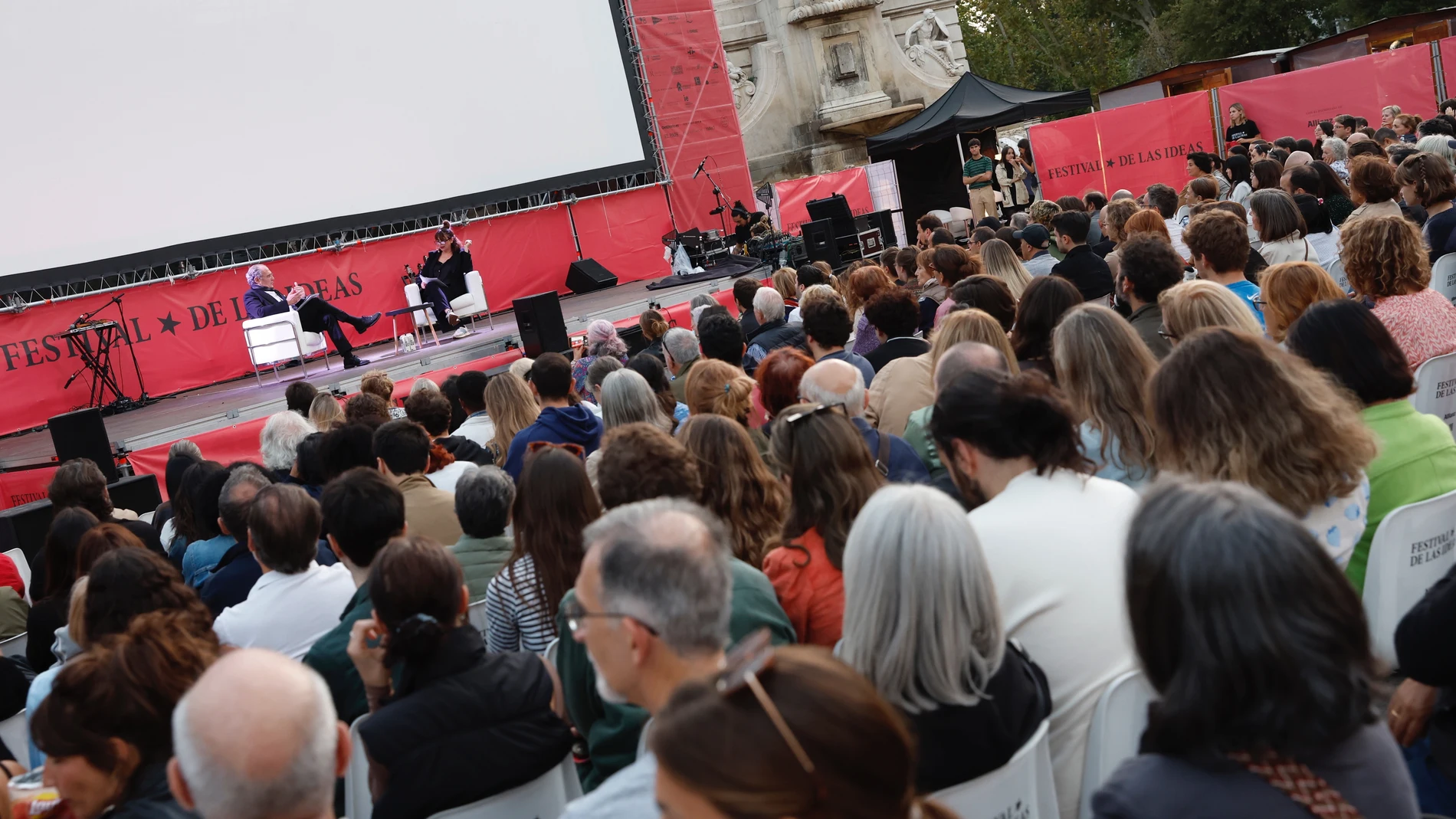 Festival de las Ideas en la Plaza de España en Madrid.© Jesús G. Feria.