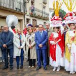 Serrano, Lucas, De Gregorio y Latorre durante el Día de la Provincia de Soria en San Pedro Manrique