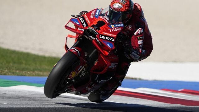Pecco Bagnaia, este sábado por la mañana en Misano