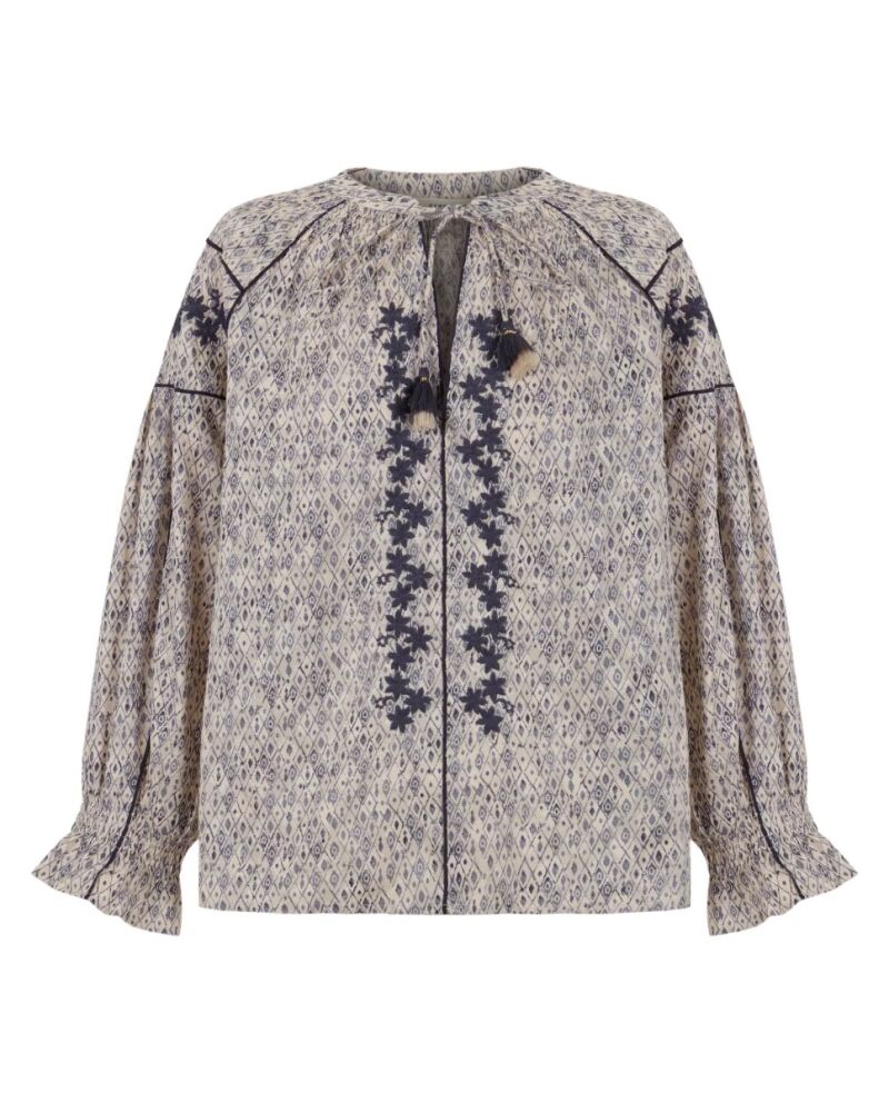Blusa bohemia.