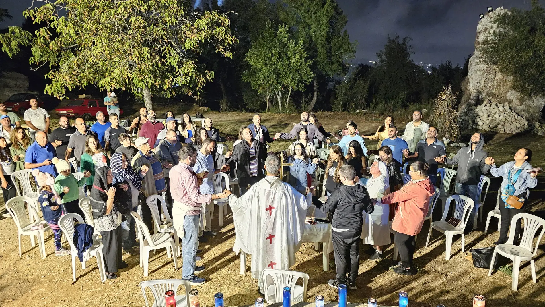 Los católicos maronitas rezan por la paz en el corazón del Líbano