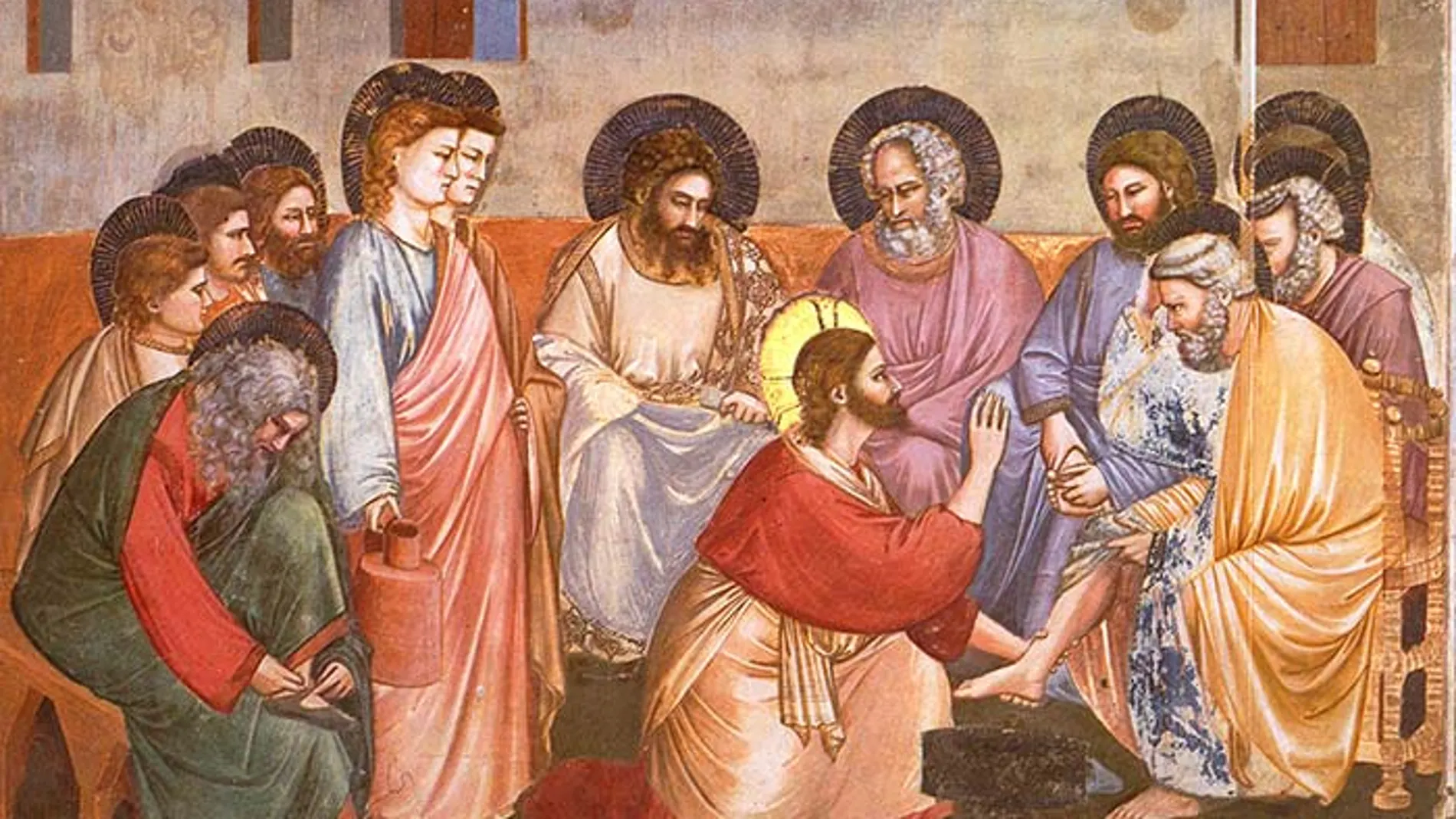 "La lavanda dei piedi", de Giotto di Bondone