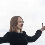 Paula Ortiz durante su llegada al Zinemaldia para presentar "La virgen roja"