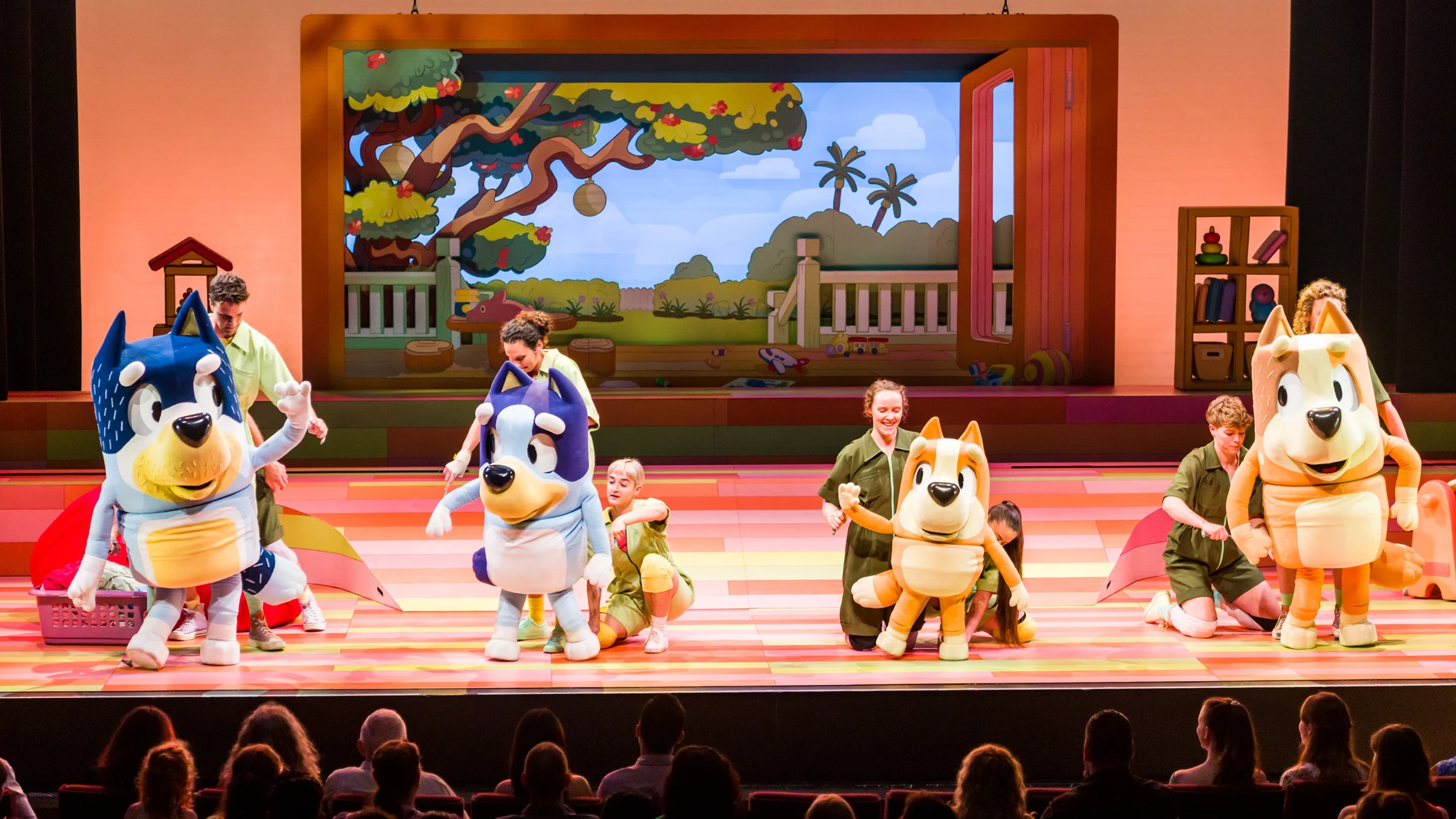 "El Show de Bluey" en un momento del espectáculo