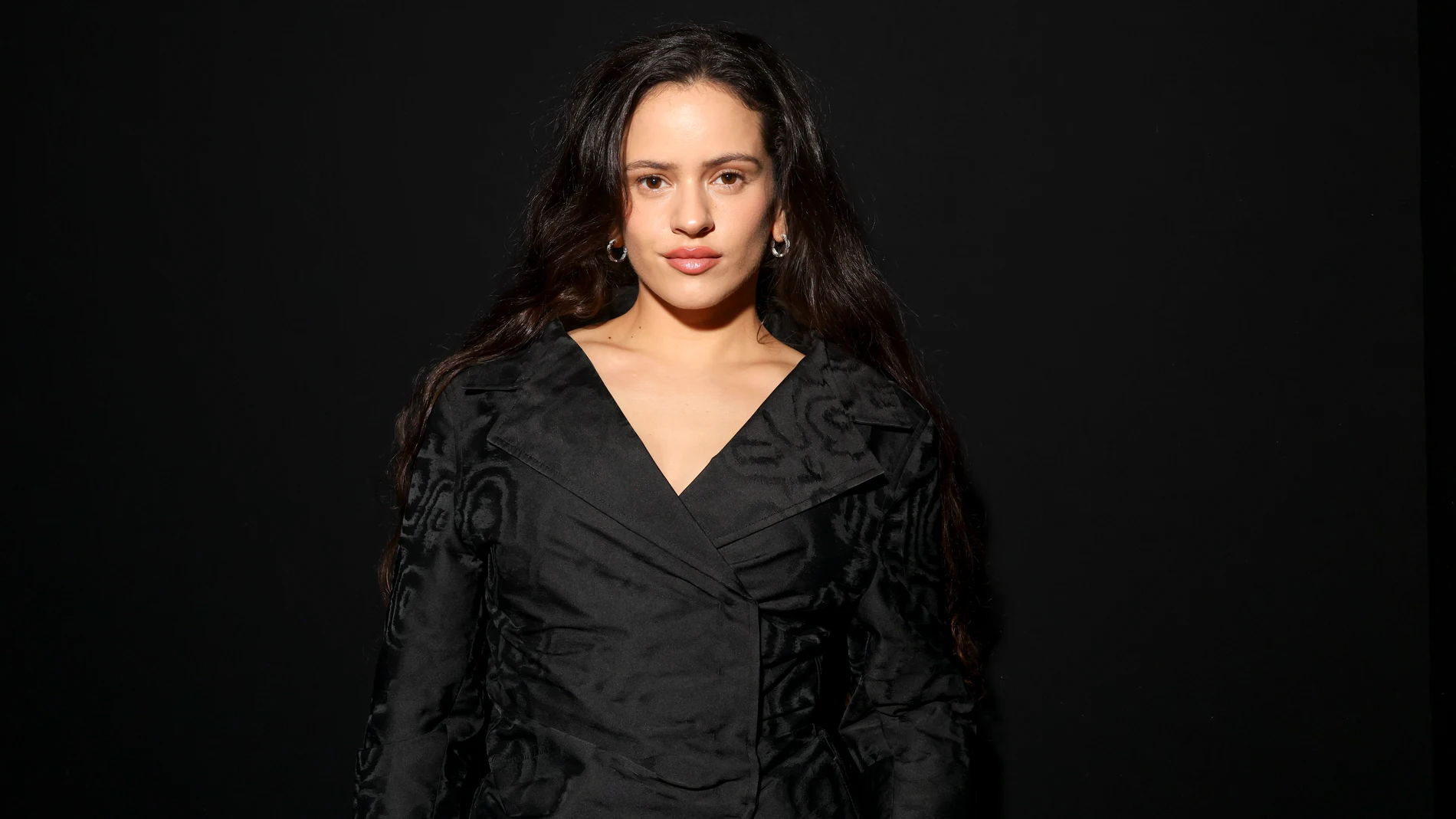 Rosalia attends the Christian Dior Spring/Summer 2025 collection presented Tuesday, Sept. 24, 2024 in Paris. (Photo by Vianney Le Caer/Invision/AP)