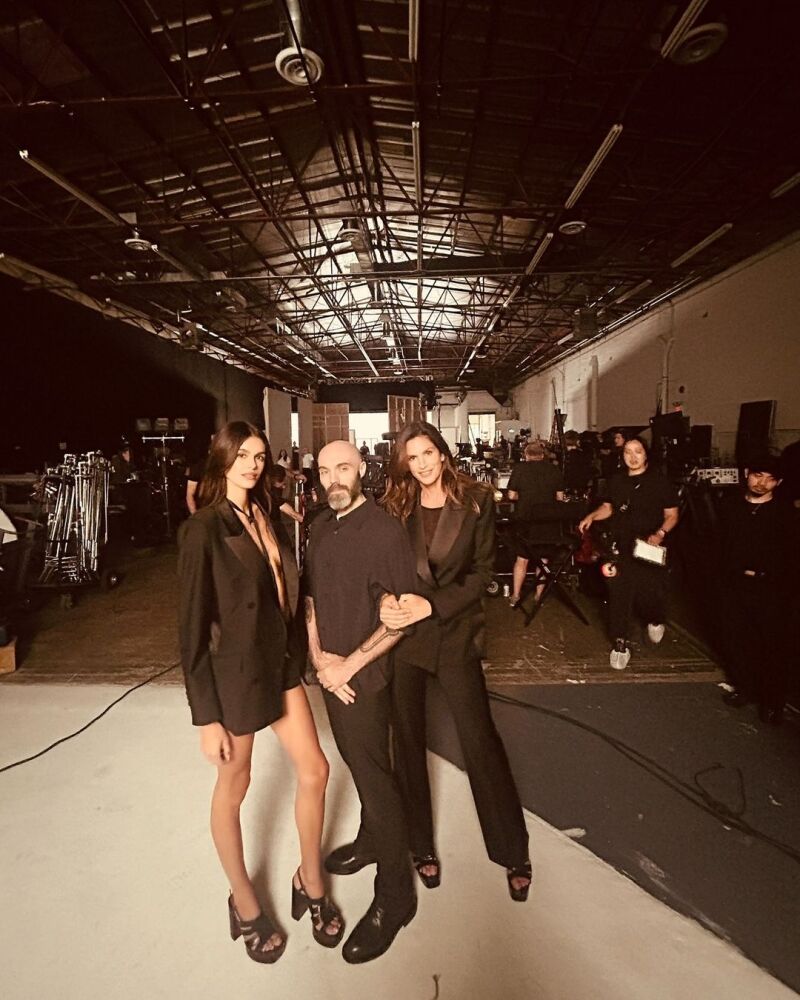 Cindy Crawford, Kaia Gerber y David Lowery