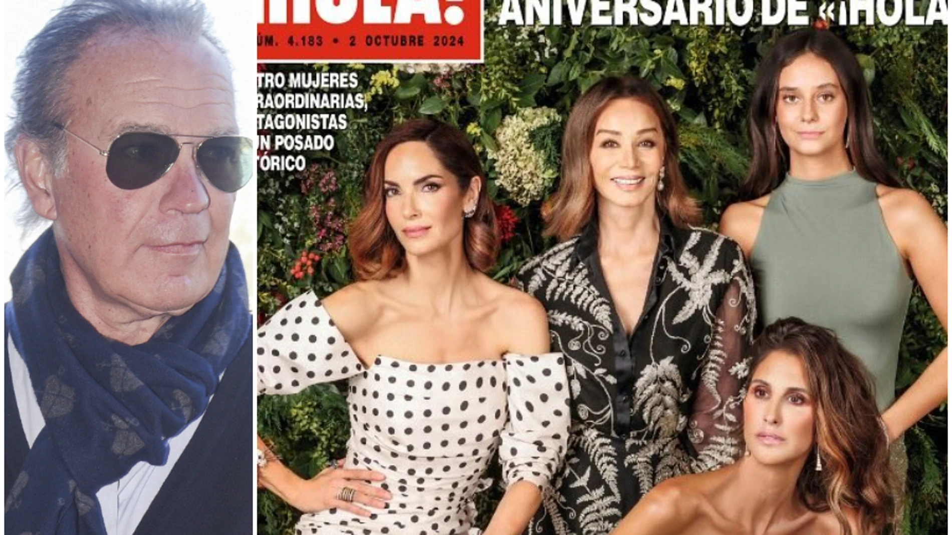 Bertín Osborne junto a la portada de "¡Hola!"