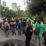 Un centenar de manifestantes contra el congreso The District en Barcelona