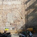 Restos del acueducto en Ciutat Vella