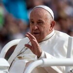 Pope Francis leads Wednesday's general audience in Saint Peter's Square