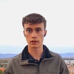 Jorge Rey, el joven aficionado a la meteorología, en su última predicción.