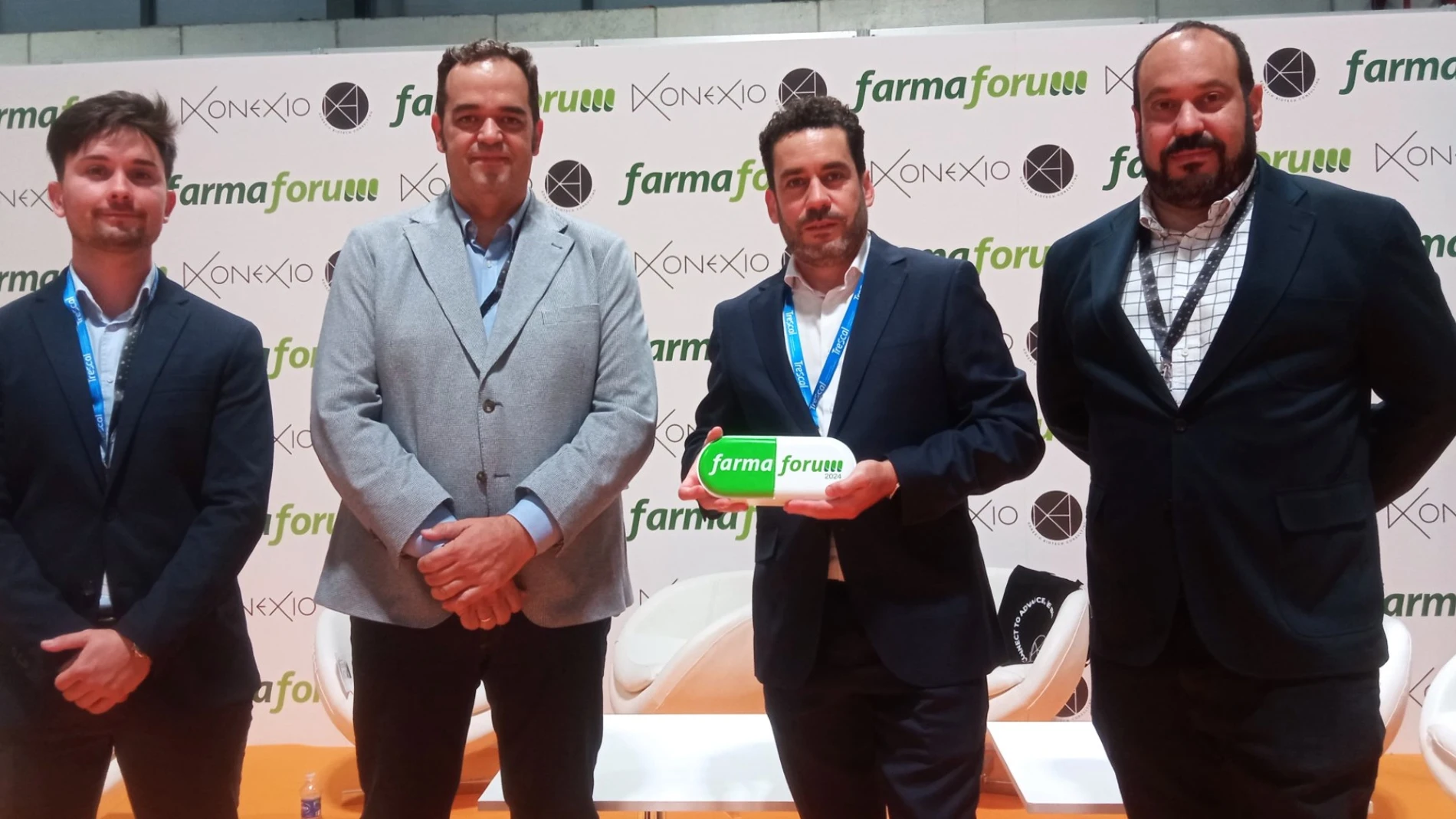 Adrián Pérez, Purchase Manager de 53Biologics; Francisco Reyes, Bussiness Development Manager de 53Biologics; Pablo Gutiérrez, CEO de 53Biologics y Emilio Gutiérrez, CFO de 53Biologics