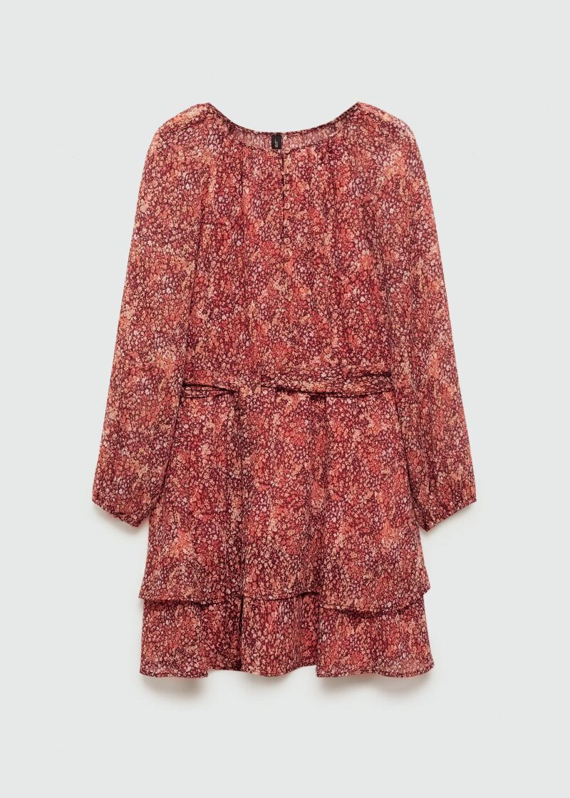 Vestido de estampado floral.