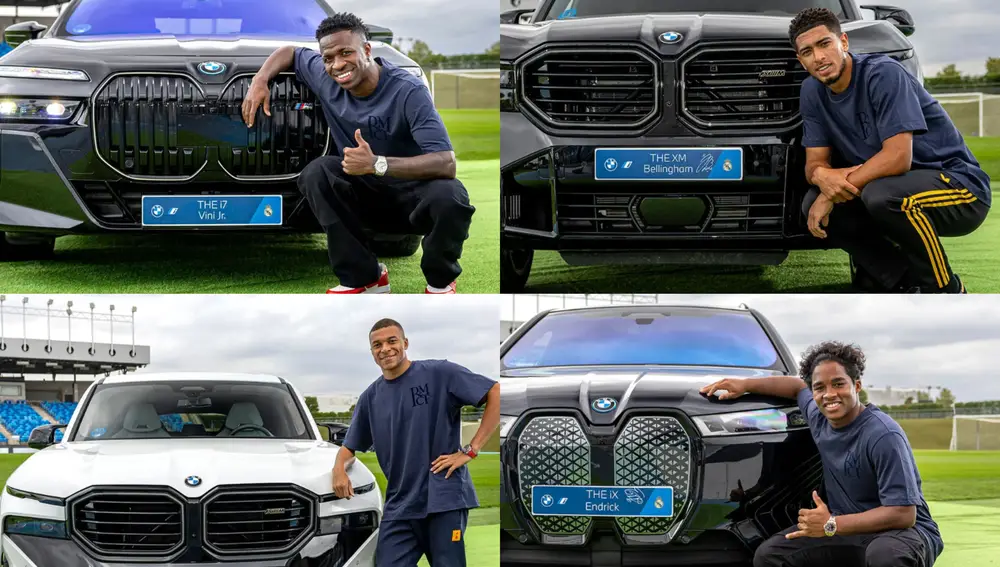 Así son los nuevo BMW de los jugadores del Real Madrid: ¿Qué modelo han elegido Mbappé, Vinicius o Bellingham?