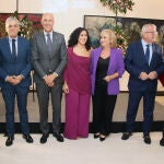 La consejera de industria Leticia García asiste a la entrega del Premio Mujer Leonesa a la oncóloga Ana López con el alcalde José Antonio Díez, el presidente de la Diputación, Gerardo Álvarez Courel y el delegado territorial, Eduardo Diego,