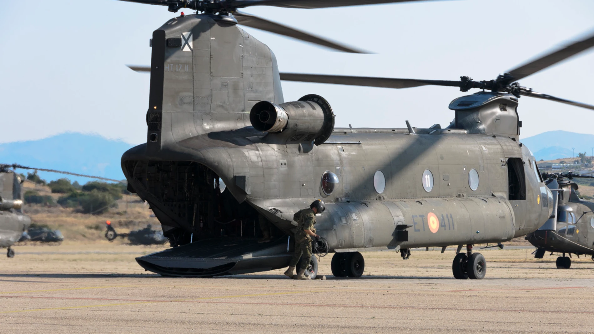 Helicóptero Chinook del Ejército de Tierra