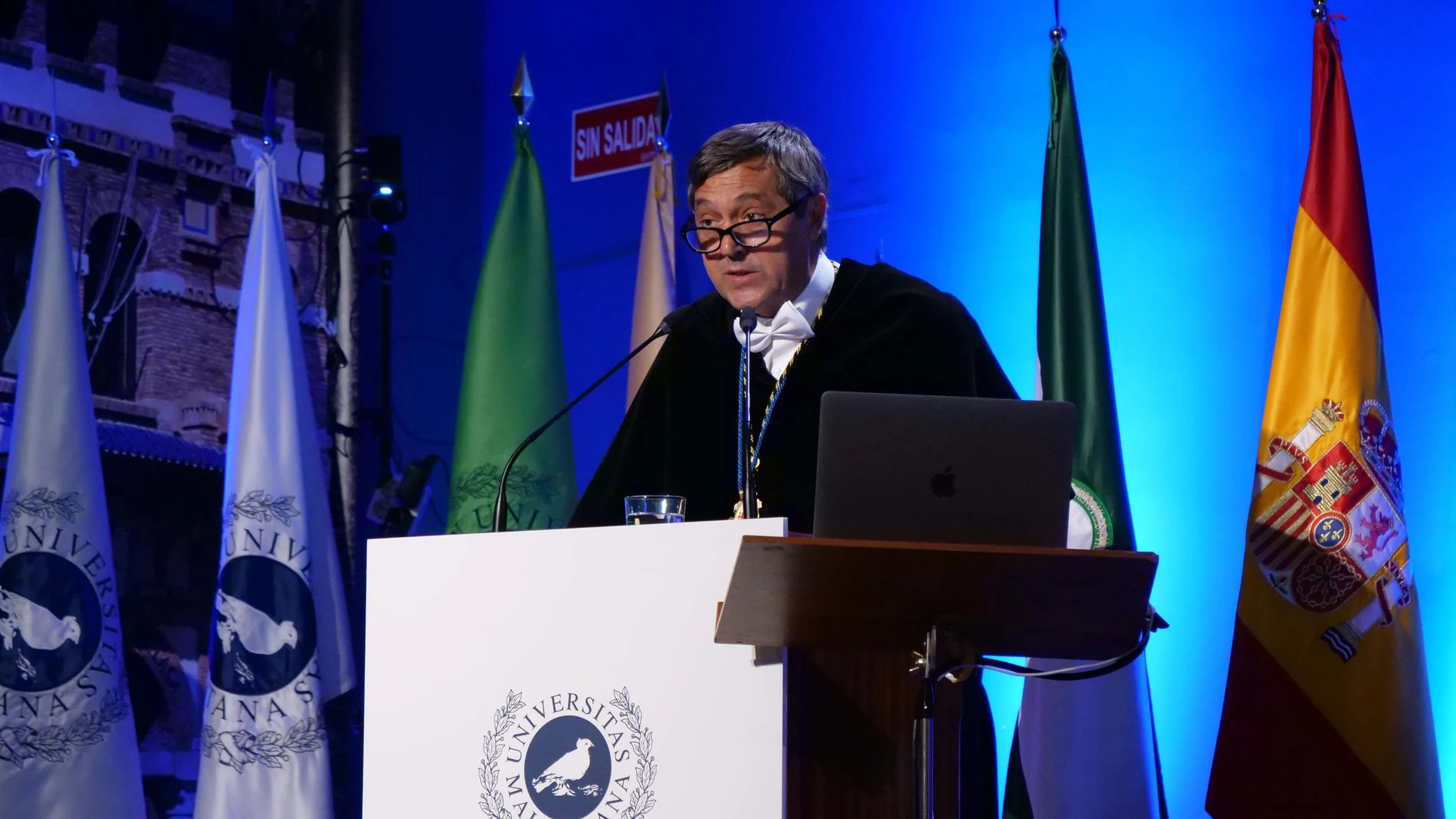 El rector de la Universidad de Málaga (UMA), Teodomiro López, en la apertura del curso académico. REMITIDA / HANDOUT por Stefano Spaziani / Zuma Press / ContactoPhoto Fotografía remitida a medios de comunicación exclusivamente para ilustrar la noticia a la que hace referencia la imagen, y citando la procedencia de la imagen en la firma 26/09/2024