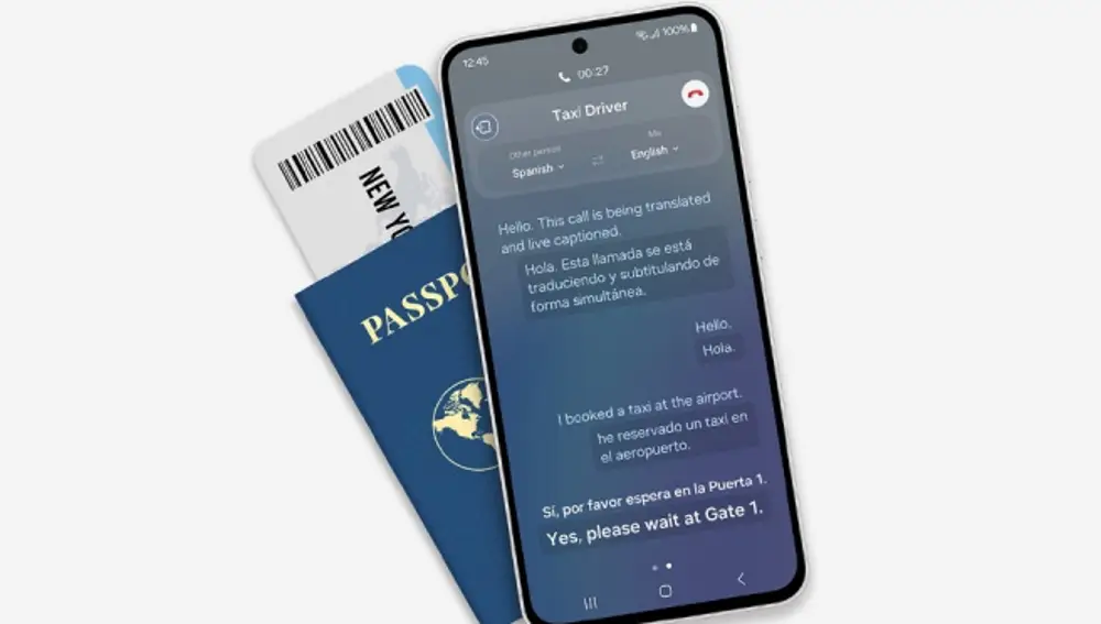 Live Translate, traducción por IA en una llamada telefónica.