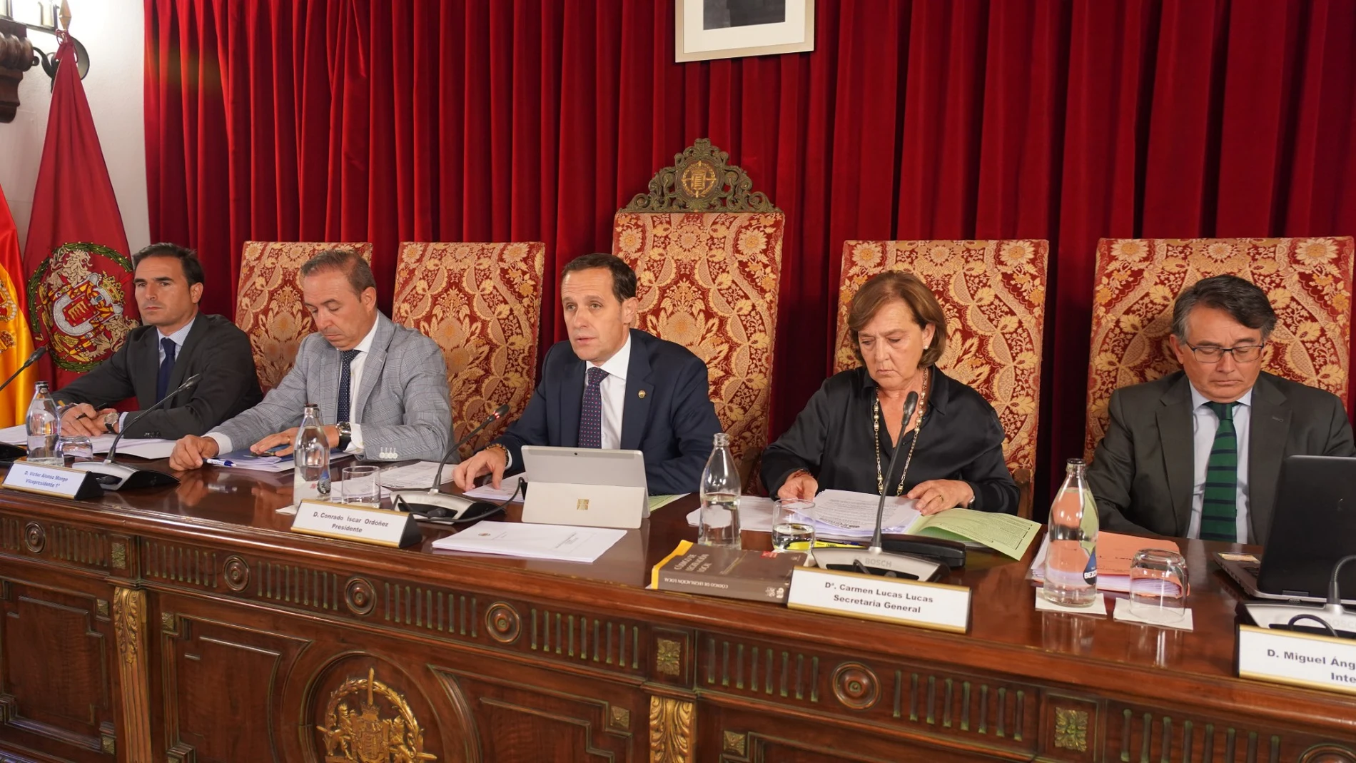 Pleno de la Diputación de Valladolid del mes de septiembre presidido por Conrado Íscar