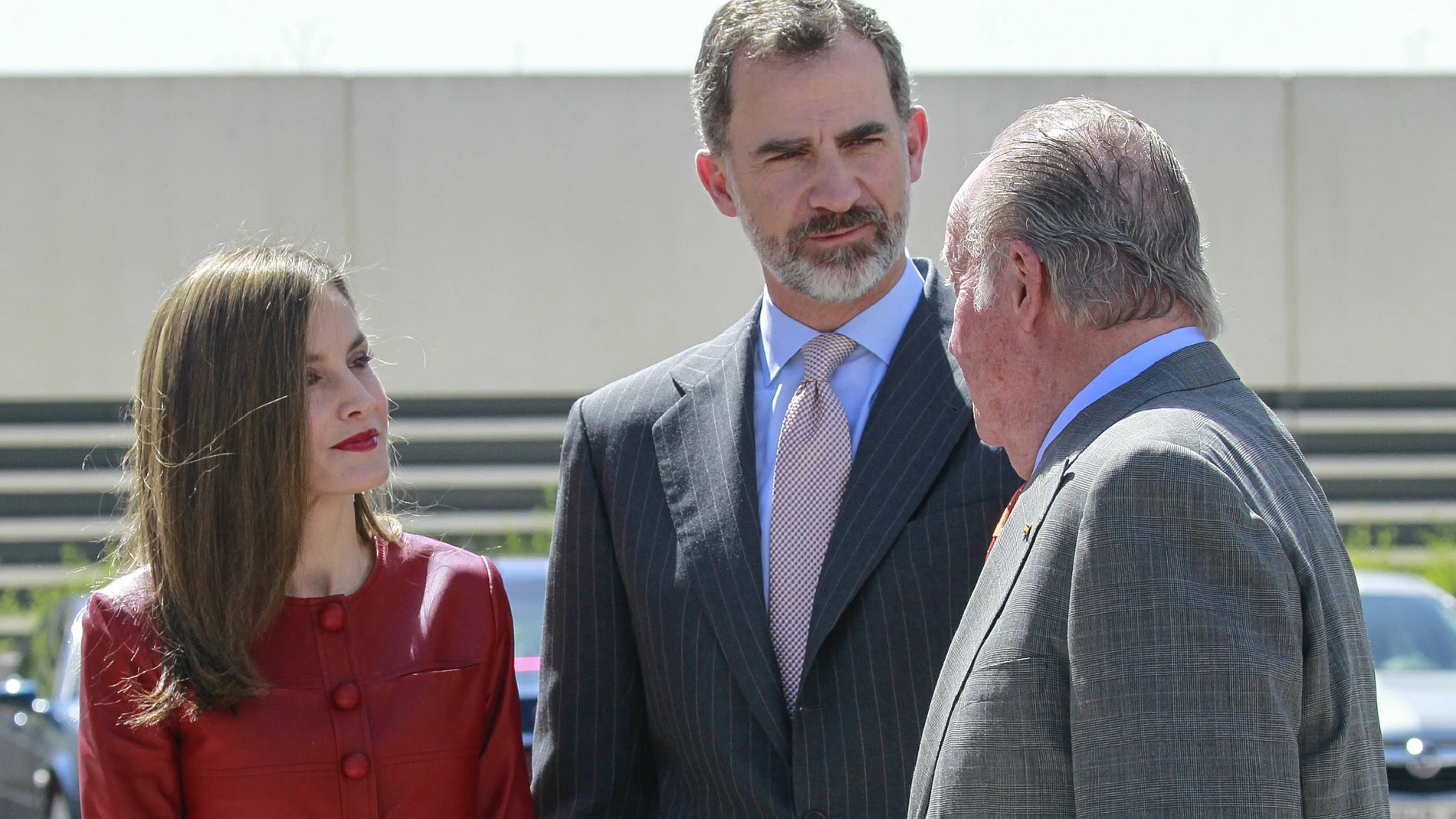 Rey Juan Carlos, el Rey Felipe y la Reina Letizia