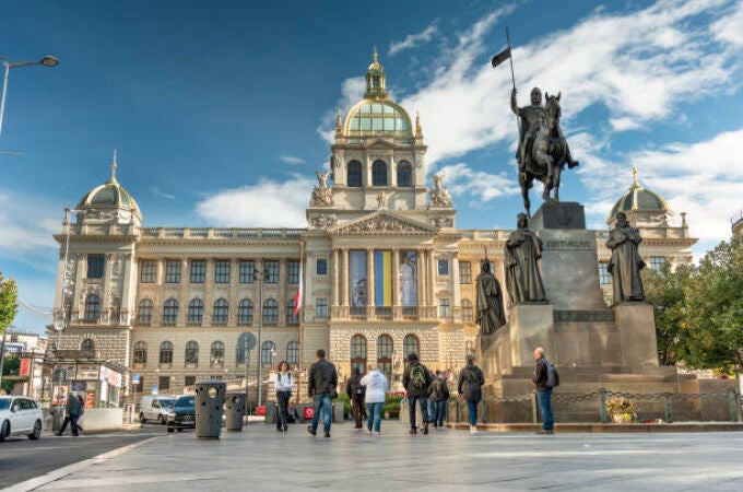 Estatua de San Wenceslao en Praga 