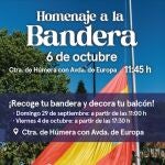 El Ayuntamiento celebra el 6 de octubre su tradicional homenaje a la Bandera de España