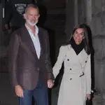 El rey Felipe y la Reina Letizia de cena en Marín.