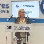 La presidenta del PP de Segovia, Paloma Sanz