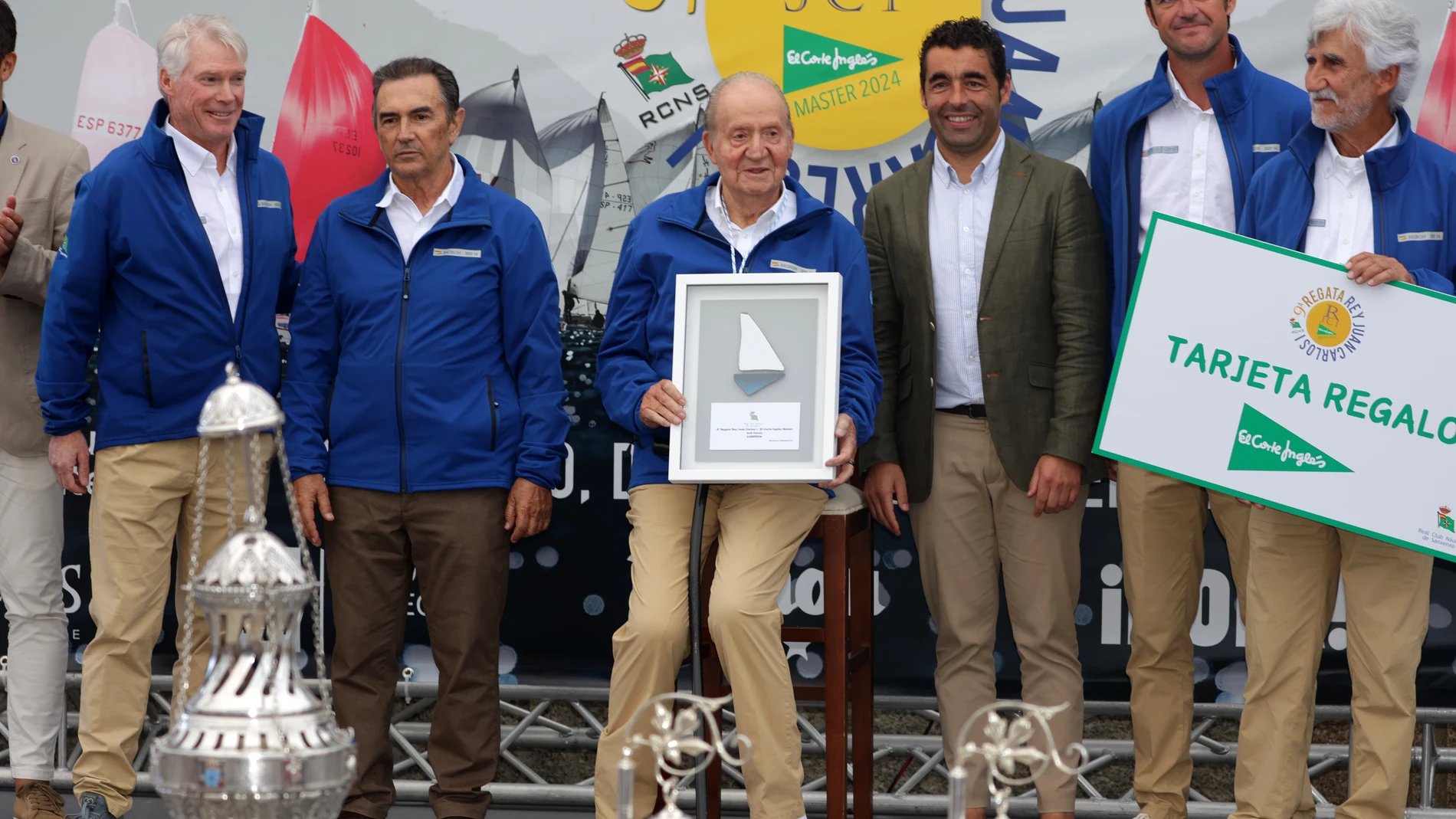 Entrega de trofeos de la Regata Rey Juan Carlos I - El Corte Inglés Máster