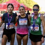 Podium de la categoría femenina de la media maratón de Valladolid