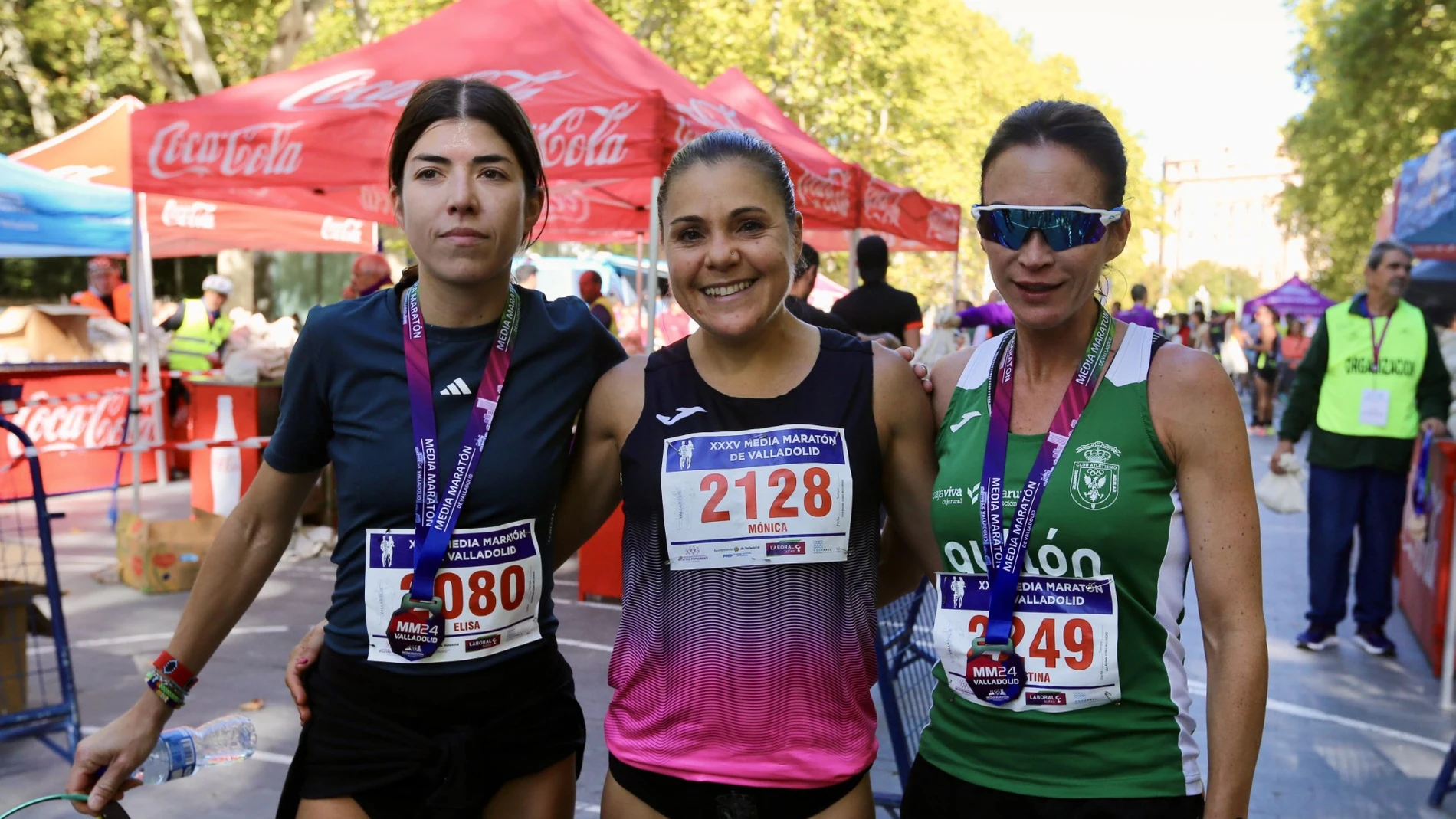 Podium de la categoría femenina de la media maratón de Valladolid