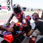 Jorge Martín, en el circuito de Mandalika