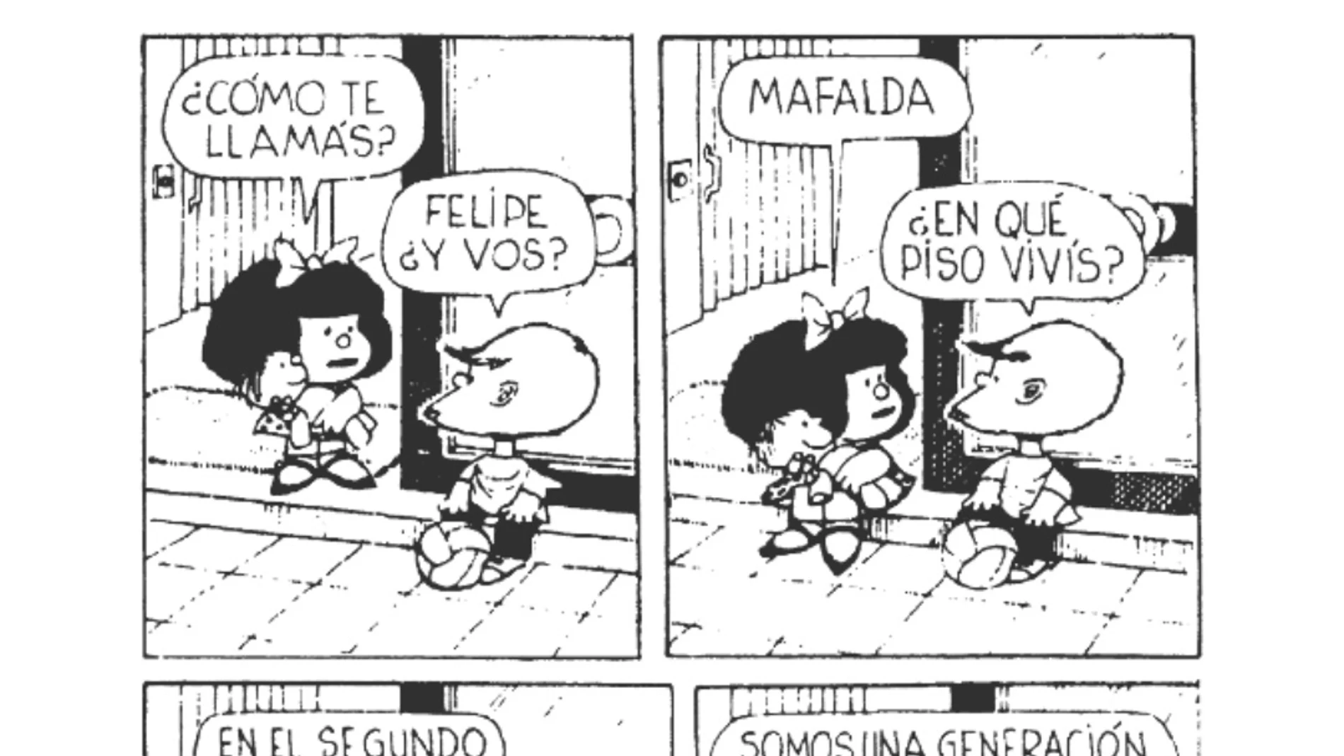Una viñeta de Mafalda