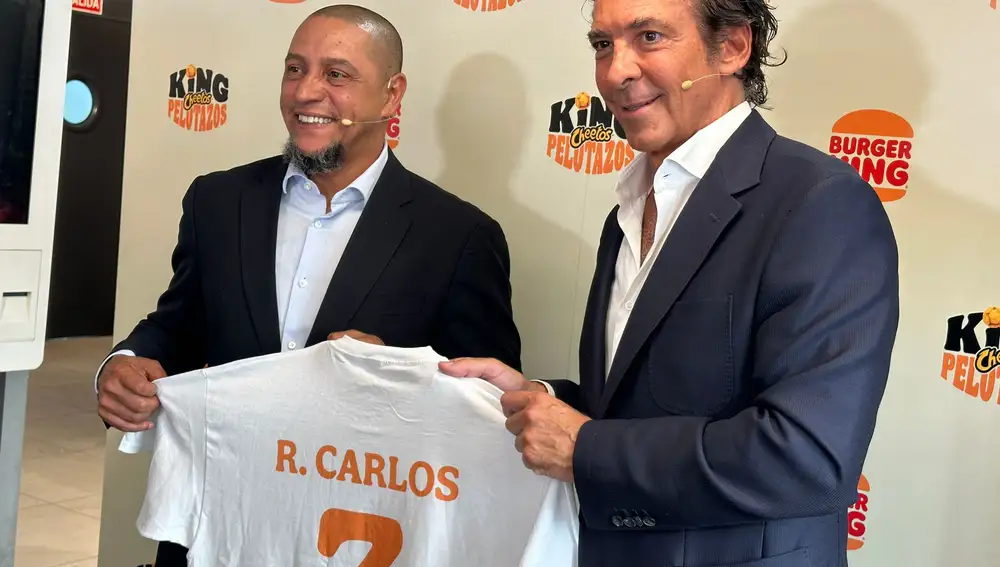 Roberto Carlos en el evento de Burger King