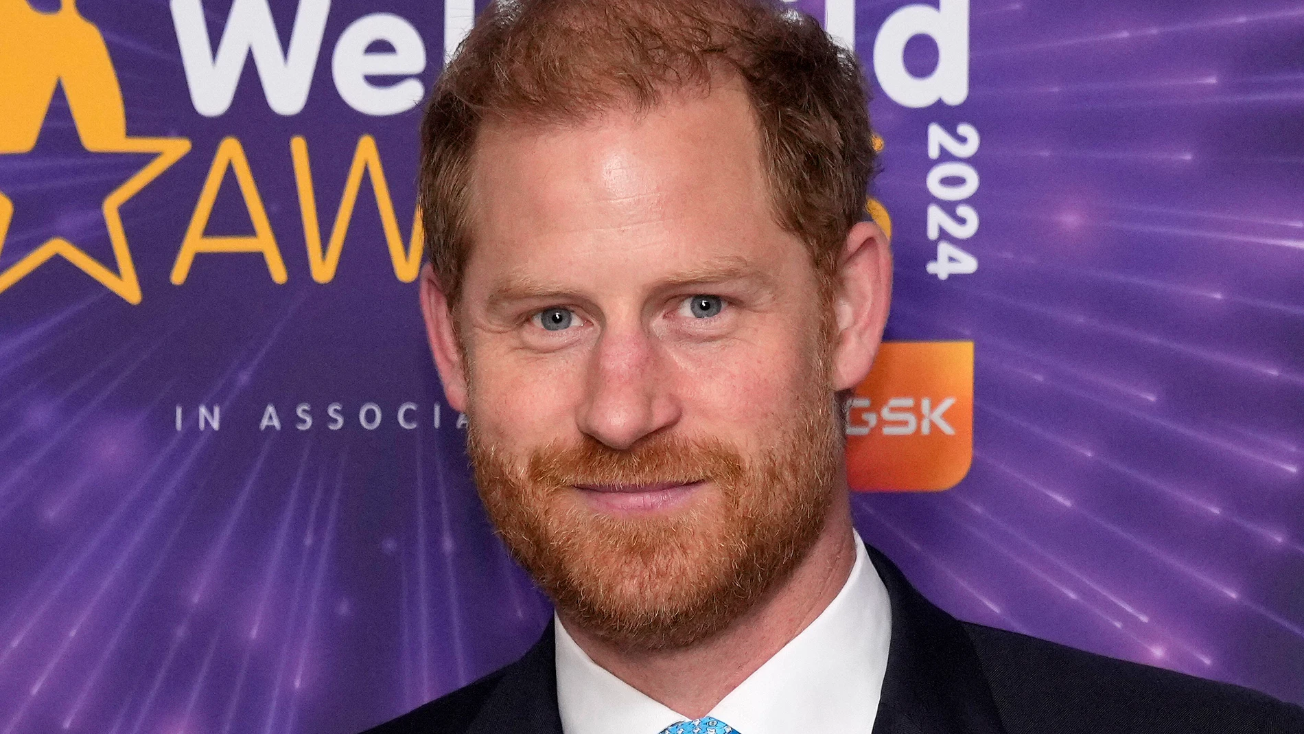 Britain's Prince Harry arrives to attend the WellChild Awards ceremony in London, Monday, Sept. 30, 2024. The event celebrates inspirational young people living with serious illnesses.(AP Photo/Kirsty Wigglesworth)