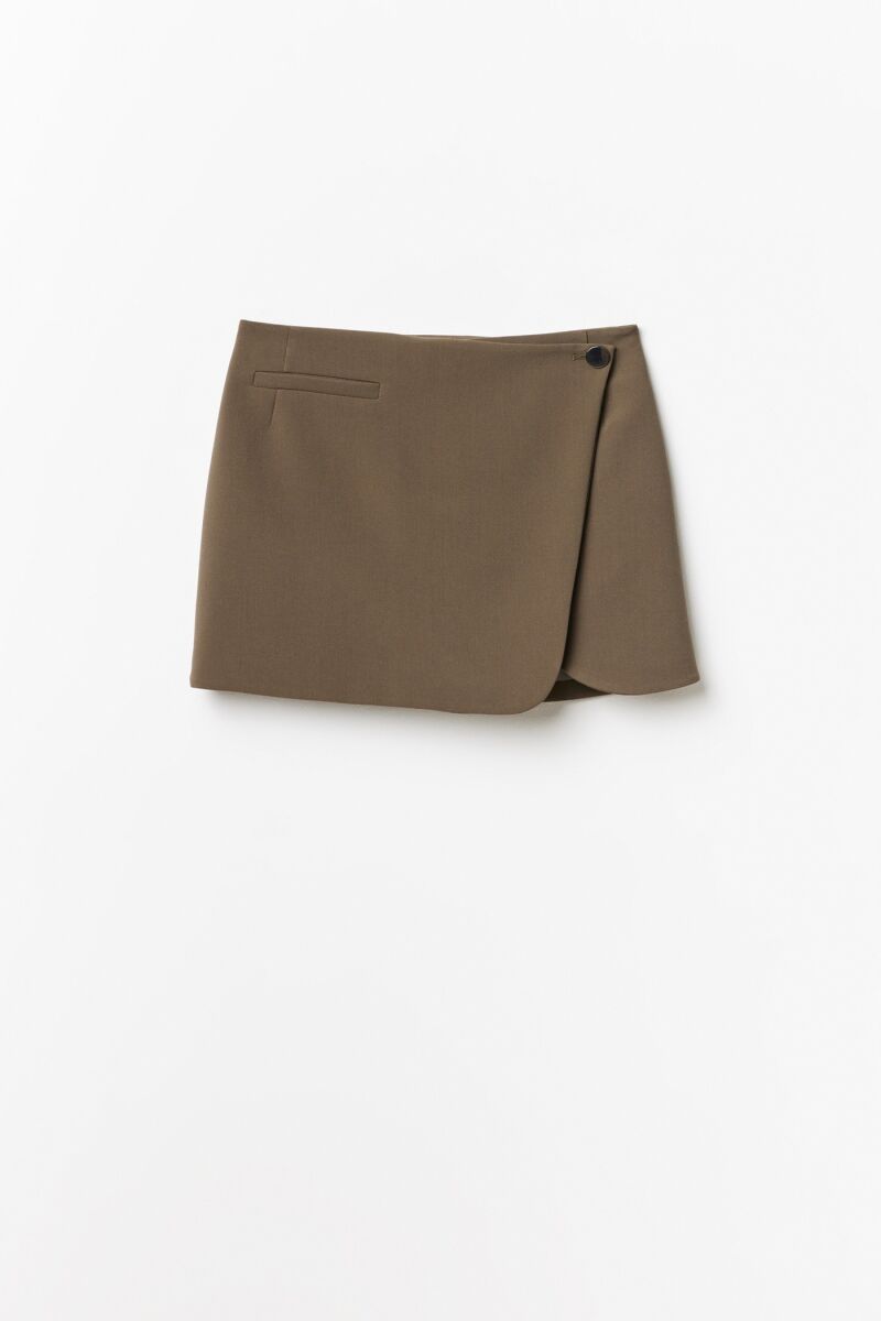Falda mini doble