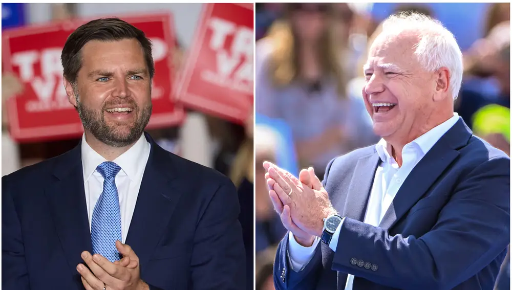 Las claves del debate entre Tim Walz y JD Vance, candidatos a vicepresidente