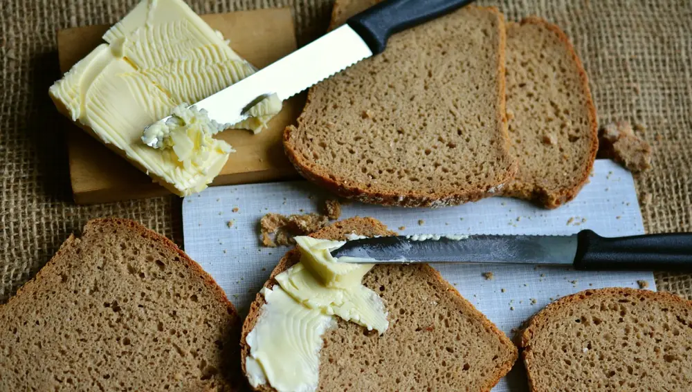 Tostadas con mantequilla