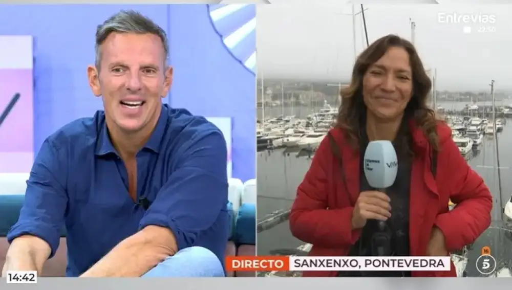 Joaquín Prat junto a la reportera de Carmen Chao en 'Vamos a ver'