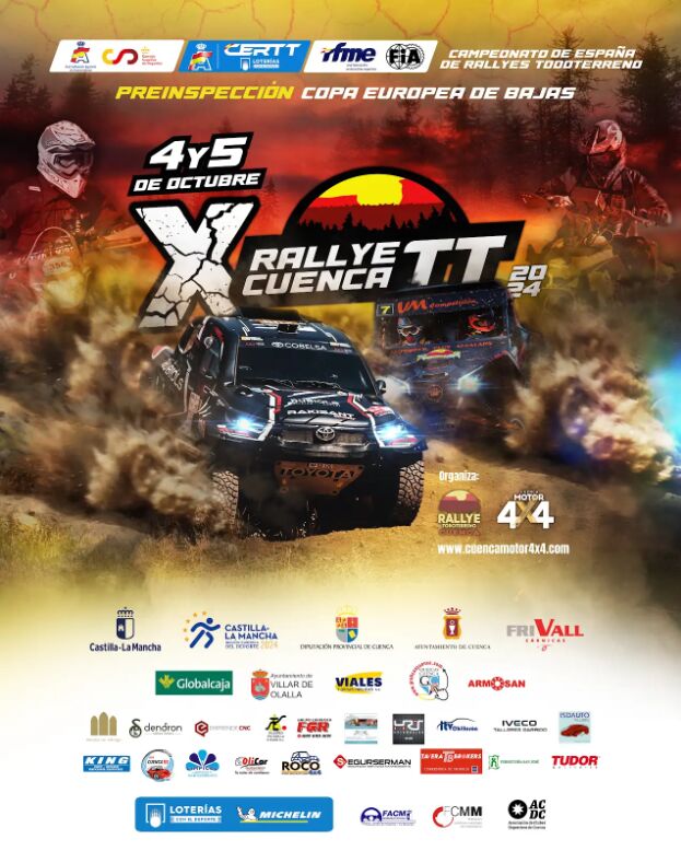 Cartel del Rally TT de Cuenca 2024