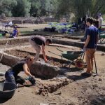 Excavaciones en Villa Adriana, en Roma