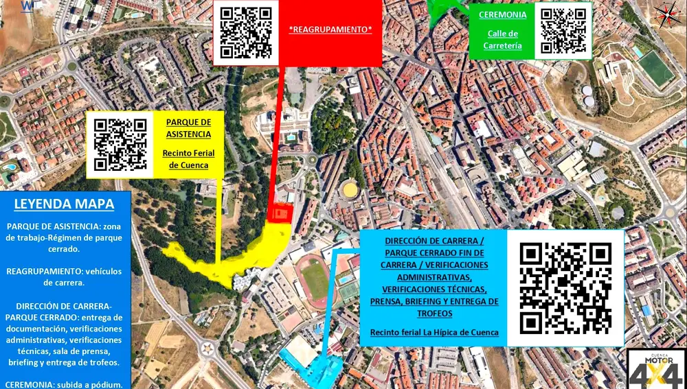 Mapa del Rally TT de Cuenca 2024