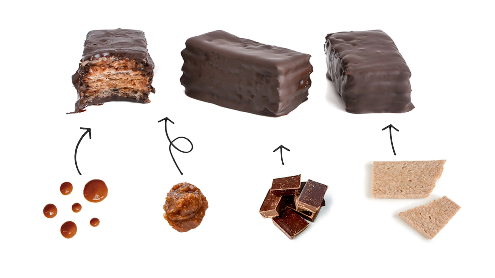 Ingredientes para preparar un postre de chocolate