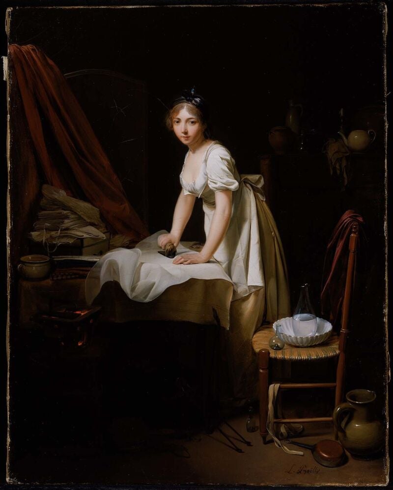 "La planchadora", obra de Louis-Léopold Boilly