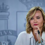 Los ministros Pilar Alegría, José Manuel Albares y Fernando Grande-Marlaska informan en rueda de prensa poster